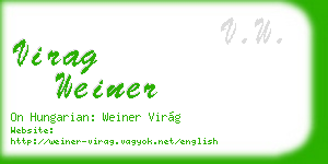 virag weiner business card